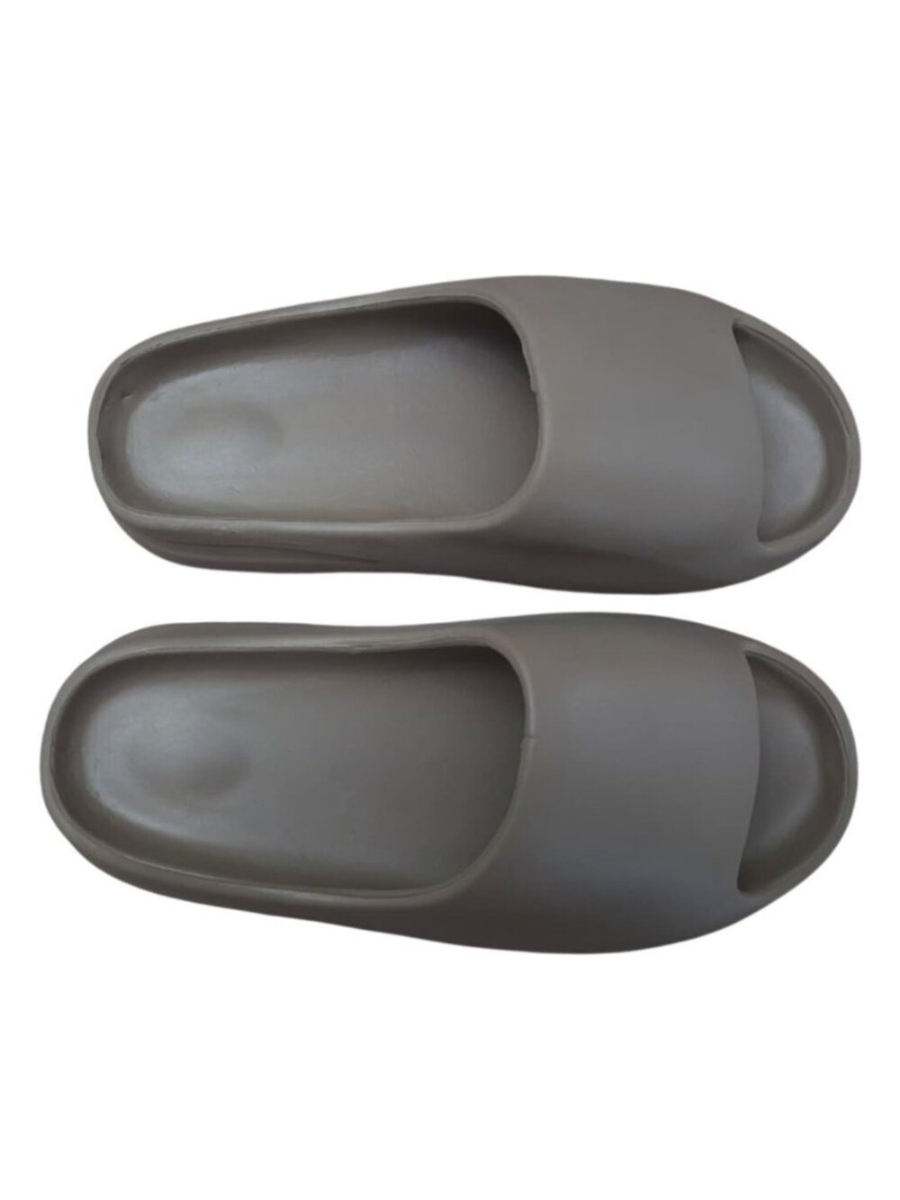 Foam Slides Gray Unisex Open Toe Slip On Sandals Lightweight Comfort Shoes. - Picture 2 of 7